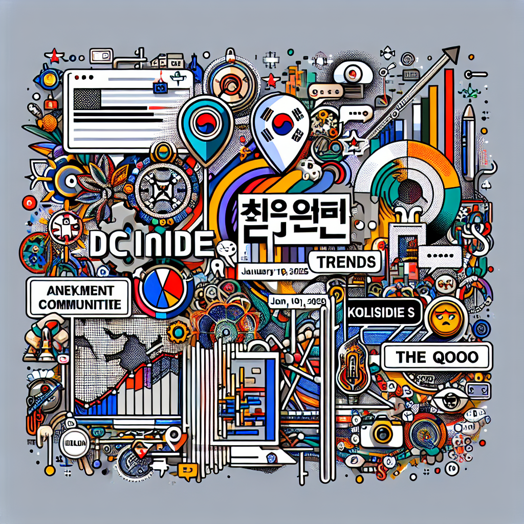 2025년 1월 19일 한국 온라인 커뮤니티 트렌드 분석: 디시인사이드부터 더쿠까지